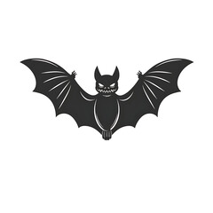 Fototapeta premium Scary Halloween Bat Illustration Flying Dark Night