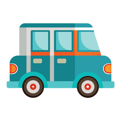 Vehicle icon isolated on white background