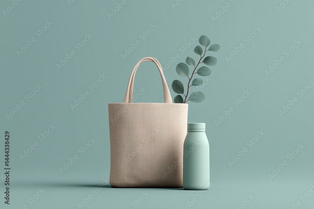 Poster capture minimalistic image celebrating world environment day showcasing diversity of eco-friendly it