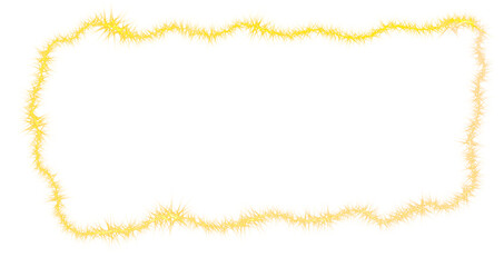 Abstract neon light beams sparkling glittering on transparent background