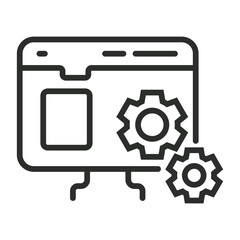 UI collection symbol outline icon, editable vector illustration and transparent graphic element. Isolated on white background