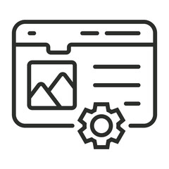UI collection symbol outline icon, editable vector illustration and transparent graphic element. Isolated on white background