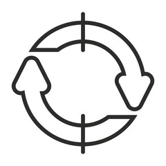 UI collection symbol outline icon, editable vector illustration and transparent graphic element. Isolated on white background