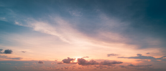 dramatic sky at sunset