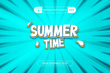 Summer Time Text Effect Editable