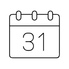 calendar icon, calendar line art - simple line art of calendar, perfect for calendar logos and icons