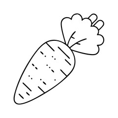 carrot icon, carrot line art - simple line art of carrot, perfect for carrot logos and icons