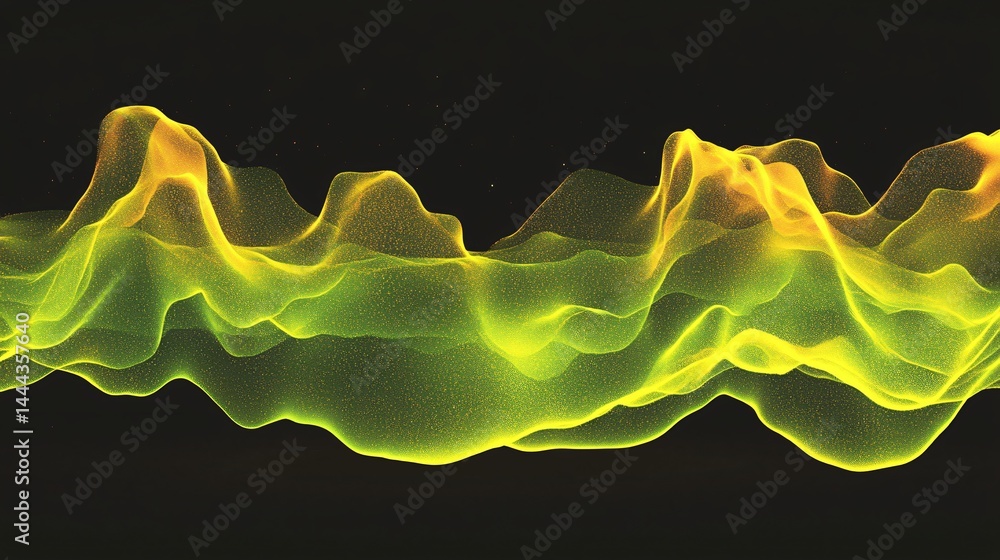 Poster mesmerizing wave of light flowing through the darkness creating a beautiful celestial display of ene