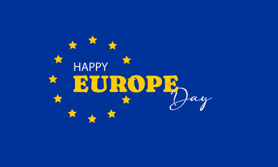Vector illustration of Europe Day.Victory in Europe Day.Annual public holiday in May