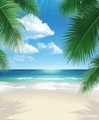 palm tree on the beach