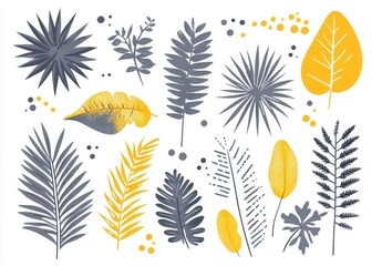 seamless pattern with autumn leaves