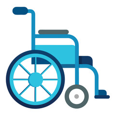Wheelchair icon isolated on white background