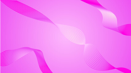 Gradient pink and white abstract wave line background