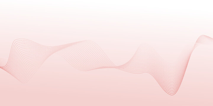Elegant pink wave lines flow across a soft gradient background, creating a light, modern, and calming vector design perfect for tech, wellness, or abstract themes.