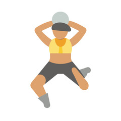 Woman lifting kettlebell during fitness workout, exercise, gym