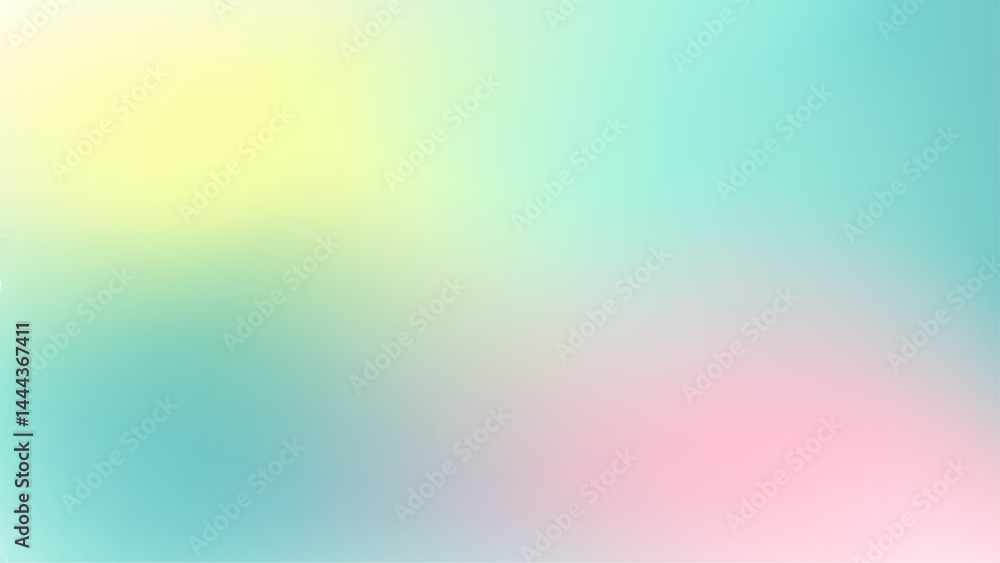 Poster abstract background design with blurred green and pink ombre color gradient