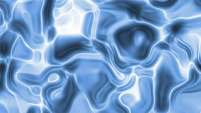 blue abstrack liquid. flow of water or blue liquid. blue background of motion