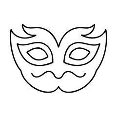 mask masquerade icon, mask masquerade line art - simple line art of mask masquerade, perfect for mask masquerade logos and icons