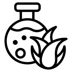 aloe vera Line Icon