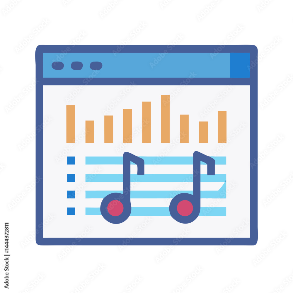 Poster music analytics: website interface for music data visualization