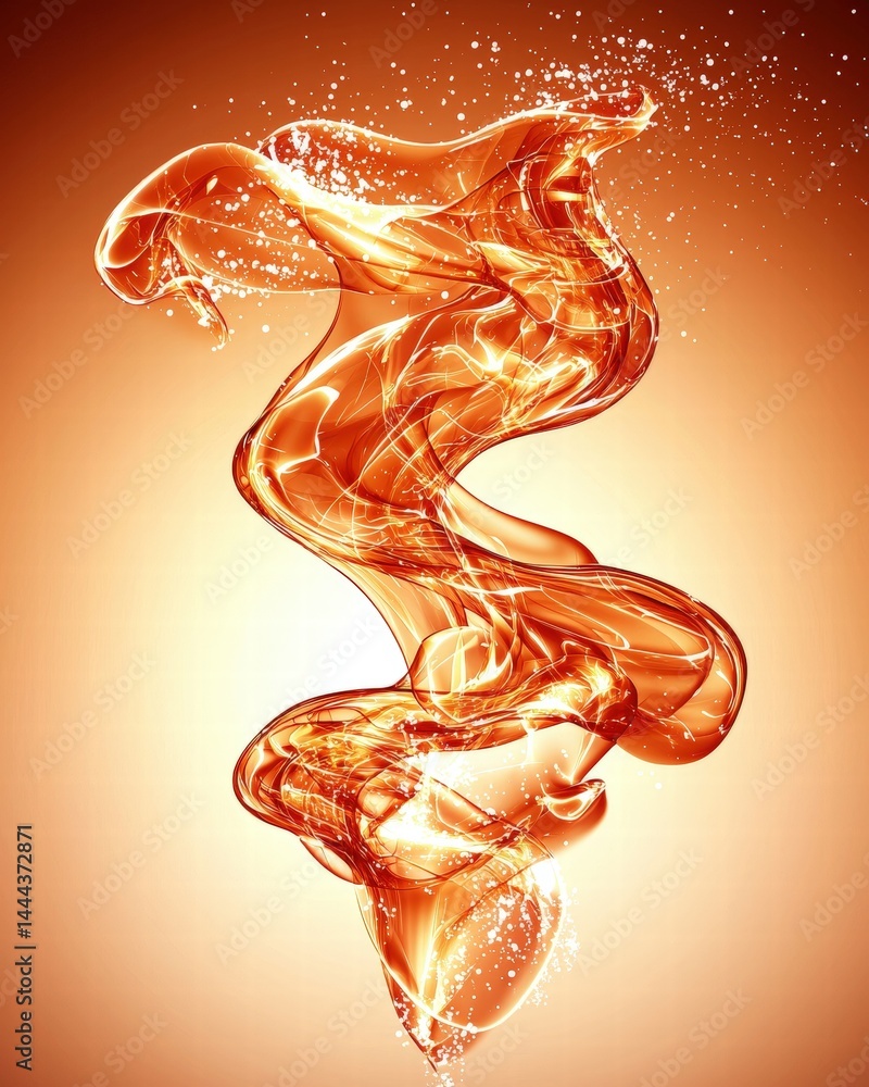 Poster dynamic liquid swirl captured in motion creating stunning abstract patterns and colors