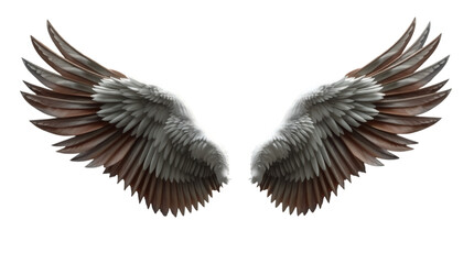 elegant wings with detailed feathers.