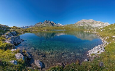 lake in the mountains