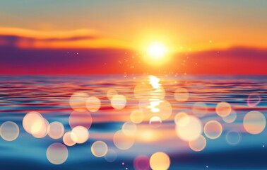 abstract background with sun