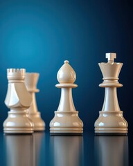 Complete chess set arranged neatly on a table ready for a strategic game of mind and skill