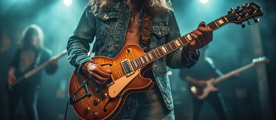 Obraz premium Rock Band Performance on Stage
