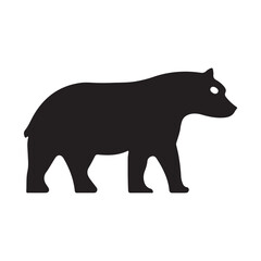 A side-view grizzly bear sketch in black and white, one of the most popular bear illustrations today.