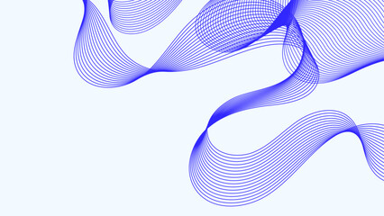 blue Abstract wavy line banner design