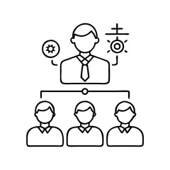 participants icon, participants line art - simple line art of participants, perfect for participants logos and icons