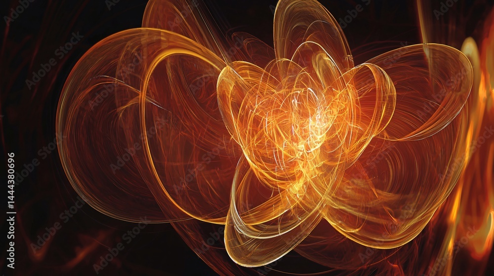 Poster ethereal flower illuminated from within creating a dreamlike atmosphere with delicate hazy compositi