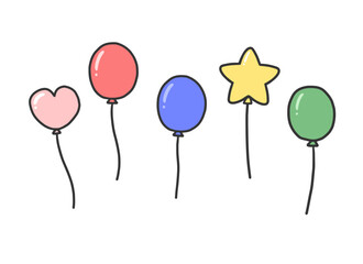 いろいろな形の風船セット