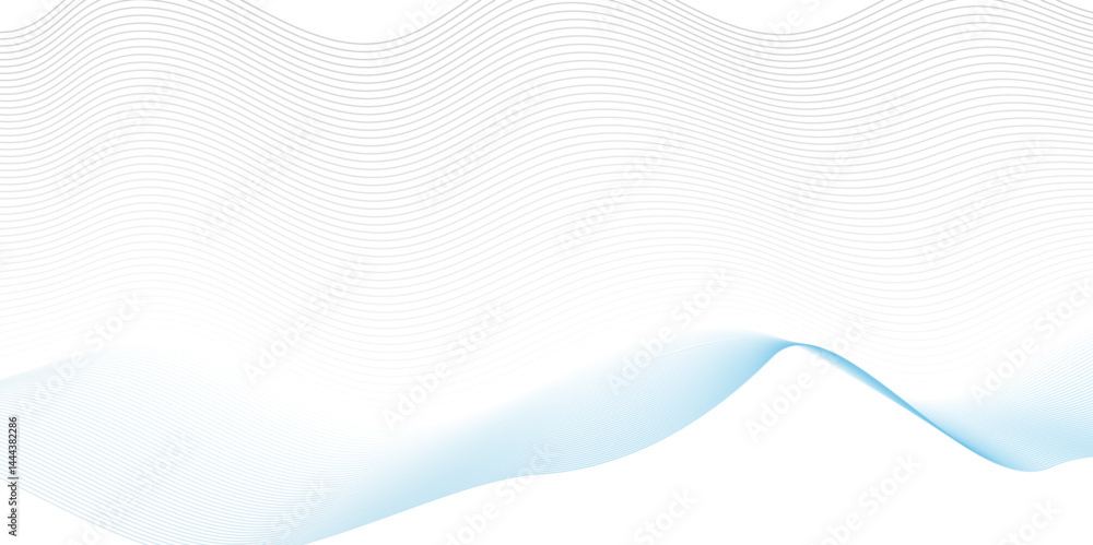 Aufkleber technology flow grid blend curve wave line digital isolated energy, music dynamic gradient thin digi