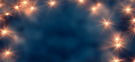 Golden star lights background