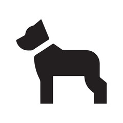 Labrador Retriever Dog collection silhouette black vector on white background