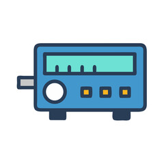 Blue Signal Generator, Electronic Testing Equipment Illustration