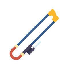 Abstract minimal art for vector slingshot icon design