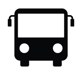 Bus icon vector. bus vector icon. bus symbol bus stop sign symbol isolated on white background
