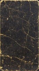 Sophisticated black surface accented with golden crackles and rough edges