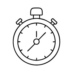 stopwatch with lap times icon, stopwatch with lap times line art - simple line art of stopwatch with lap times, perfect for stopwatch with lap times logos and icons