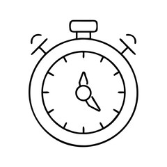 timer icon, timer line art - simple line art of timer, perfect for timer logos and icons