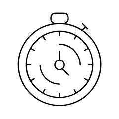 timer icon, timer line art - simple line art of timer, perfect for timer logos and icons