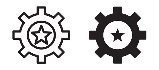 Skills icon In Flat and stroke Style Vector For App, UI, Websites. Black Vector Illustration.