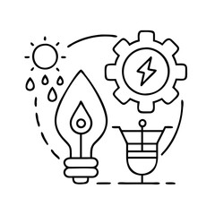 utilities icon, utilities line art - simple line art of utilities, perfect for utilities logos and icons