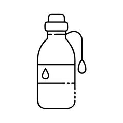 water bottle icon, water bottle line art - simple line art of water bottle, perfect for water bottle logos and icons