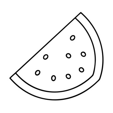 recommend clip art: watermelon slice icon, watermelon slice line art - simple line art of watermelon slice, perfect for watermelon slice logos and icons