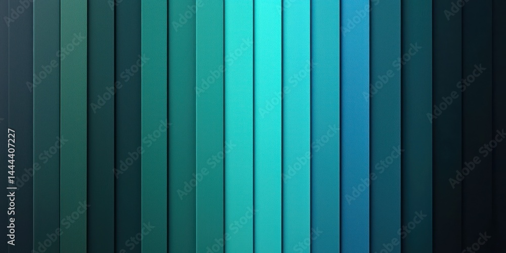 Wall mural an abstract background with a color gradient from black to teal, accented with neon light flash effe